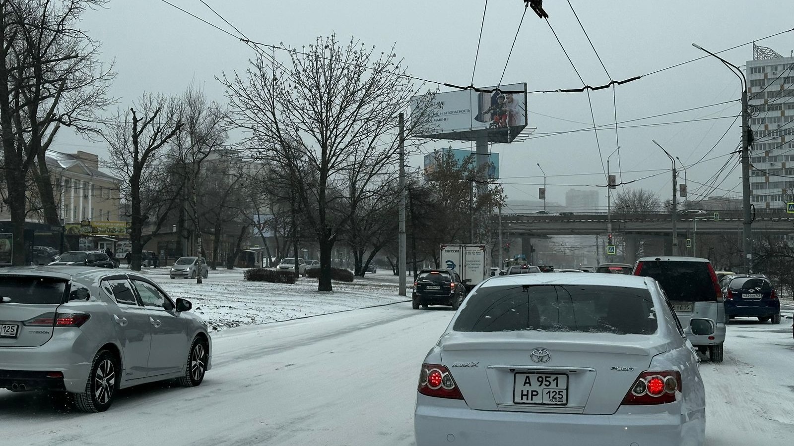 Ряд мероприятий отменили во Владивостоке из-за сильного снегопада