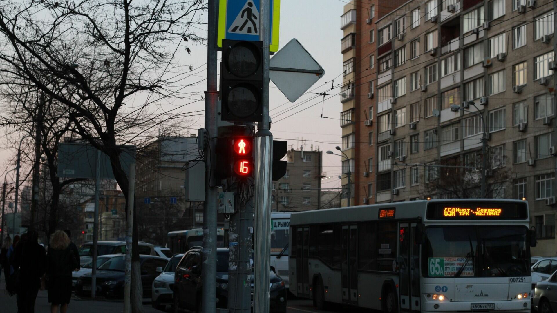 Автобус с пассажирами промчался на красный свет «по ногам» пешеходов в Приморье