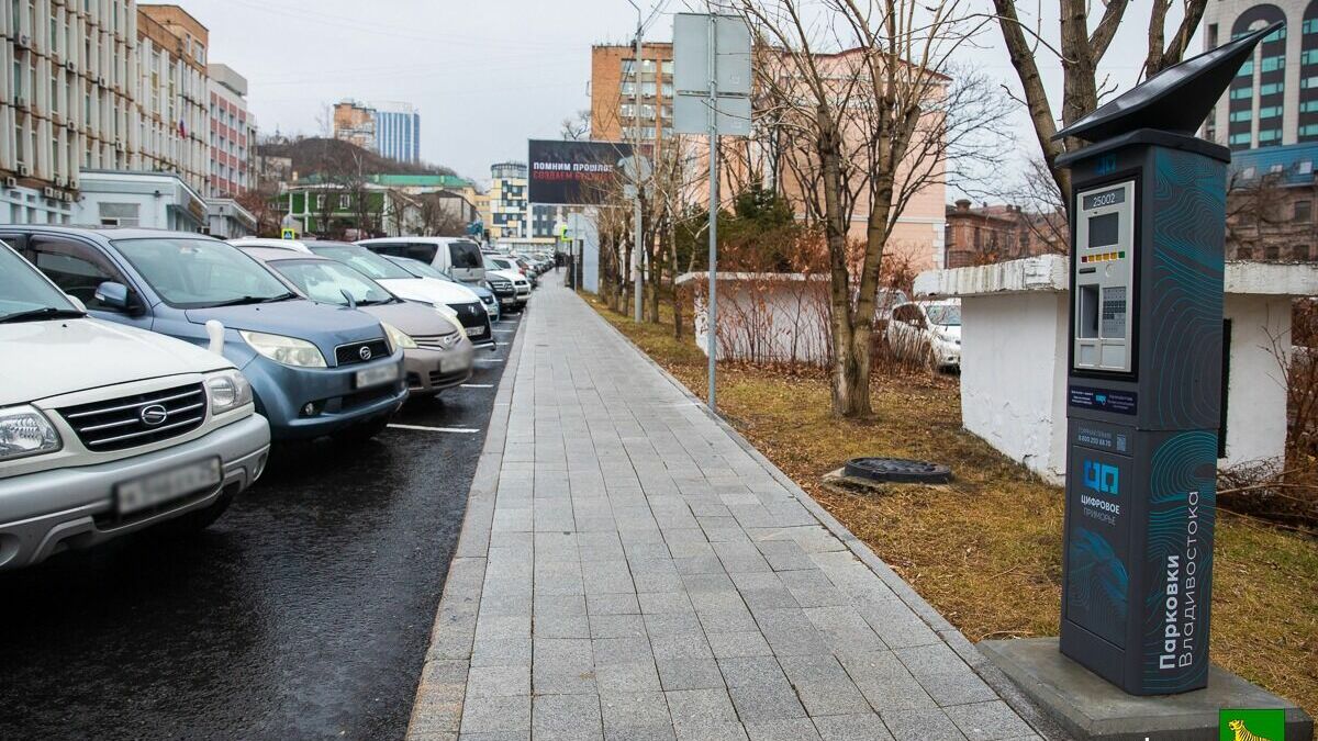 Во Владивостоке подвели итоги первой работы недели платных парковок