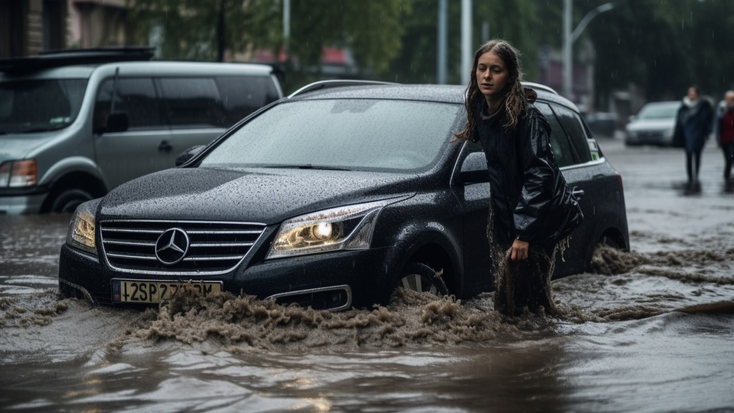 Подземную парковку полностью затопило в Уссурийске — видео