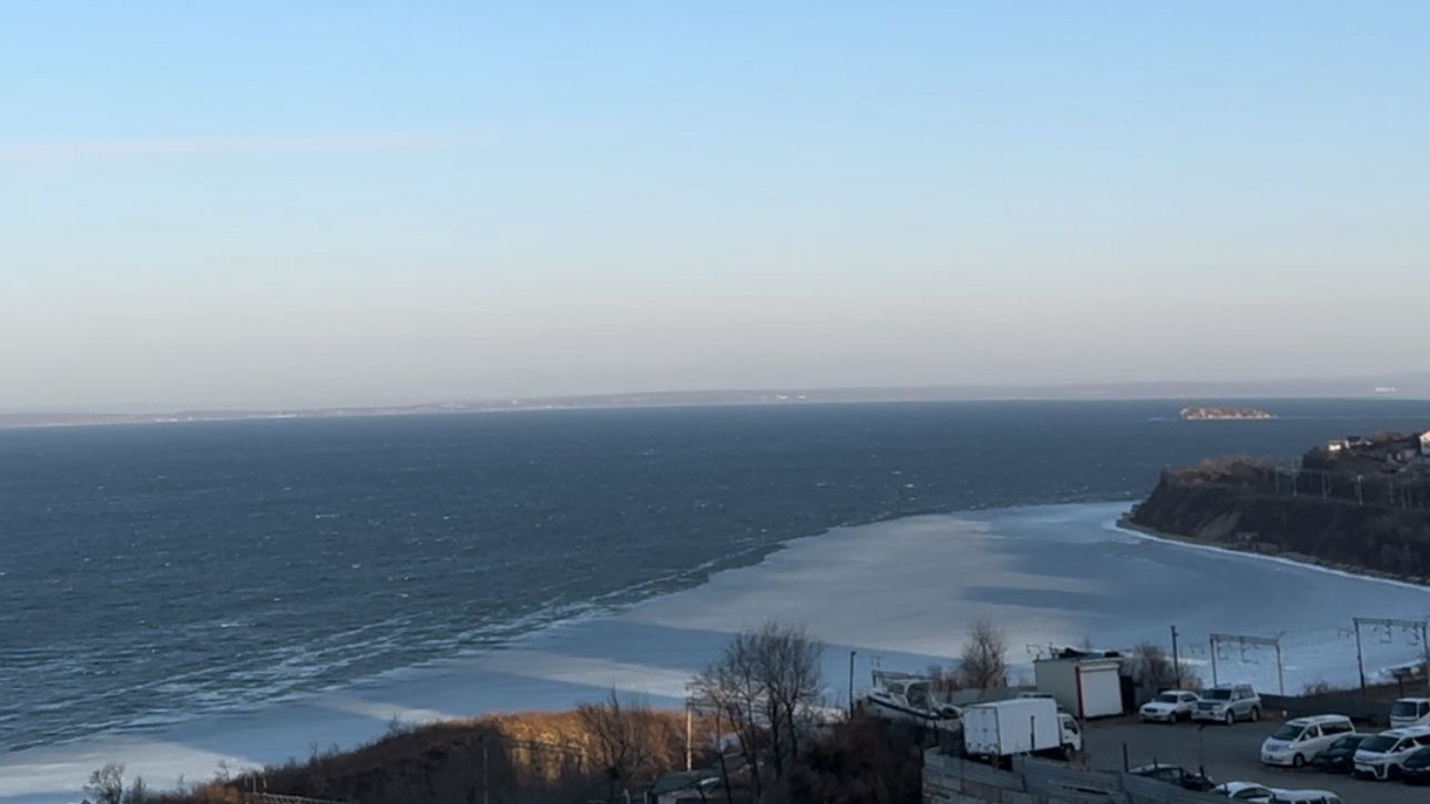 Амурский залив начал замерзать во Владивостоке