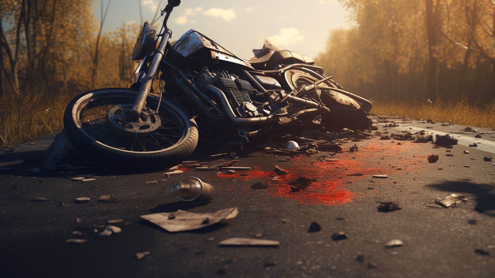 Водитель мотоцикла погиб под колесами поезда в Приморье