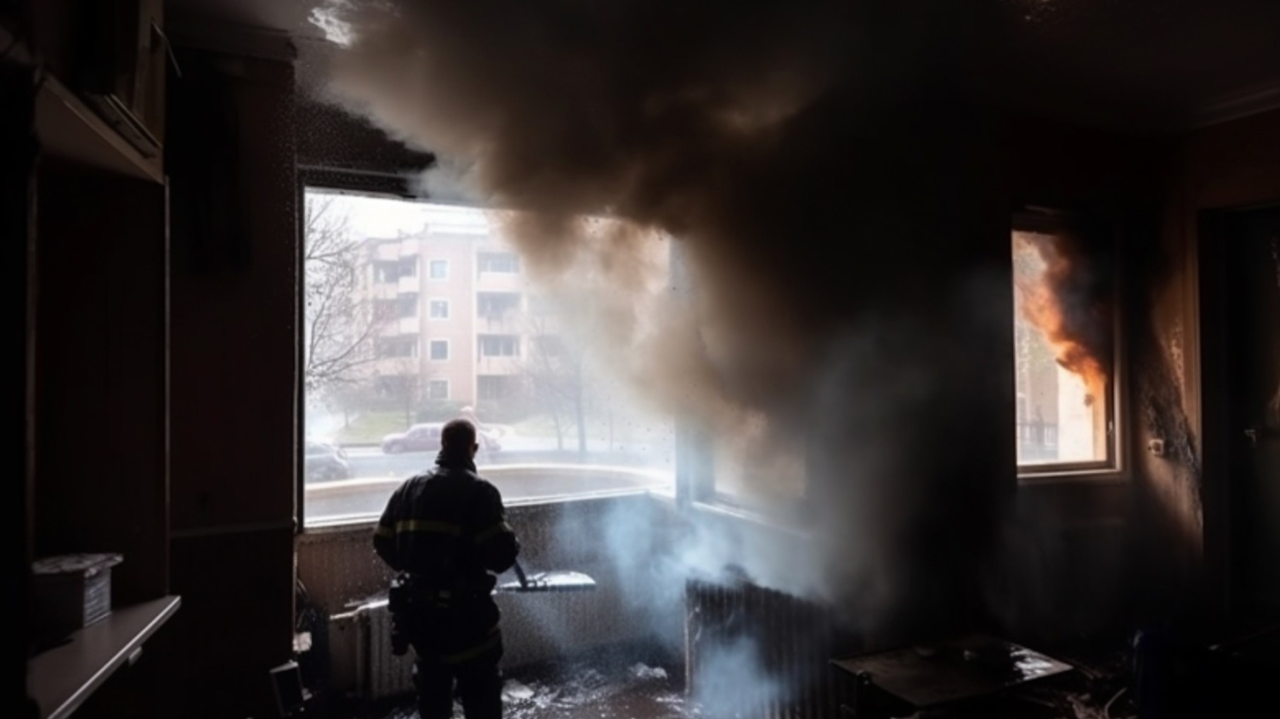 Полицейские помогли огнеборцам потушить масштабный пожар в Приморье