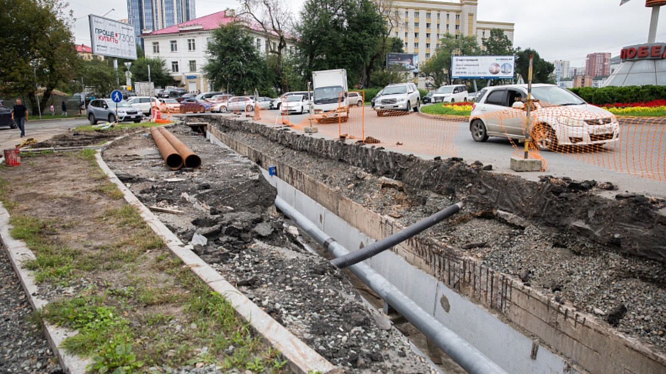 Во Владивостоке подходит к концу первый этап ремонта трубопровода