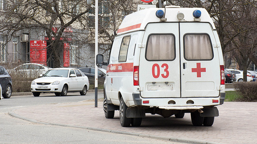 В Приморье сгорела машина скорой помощи