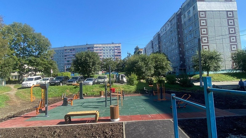 Новая спортивная площадка появилась в посёлке Трудовое во Владивостоке