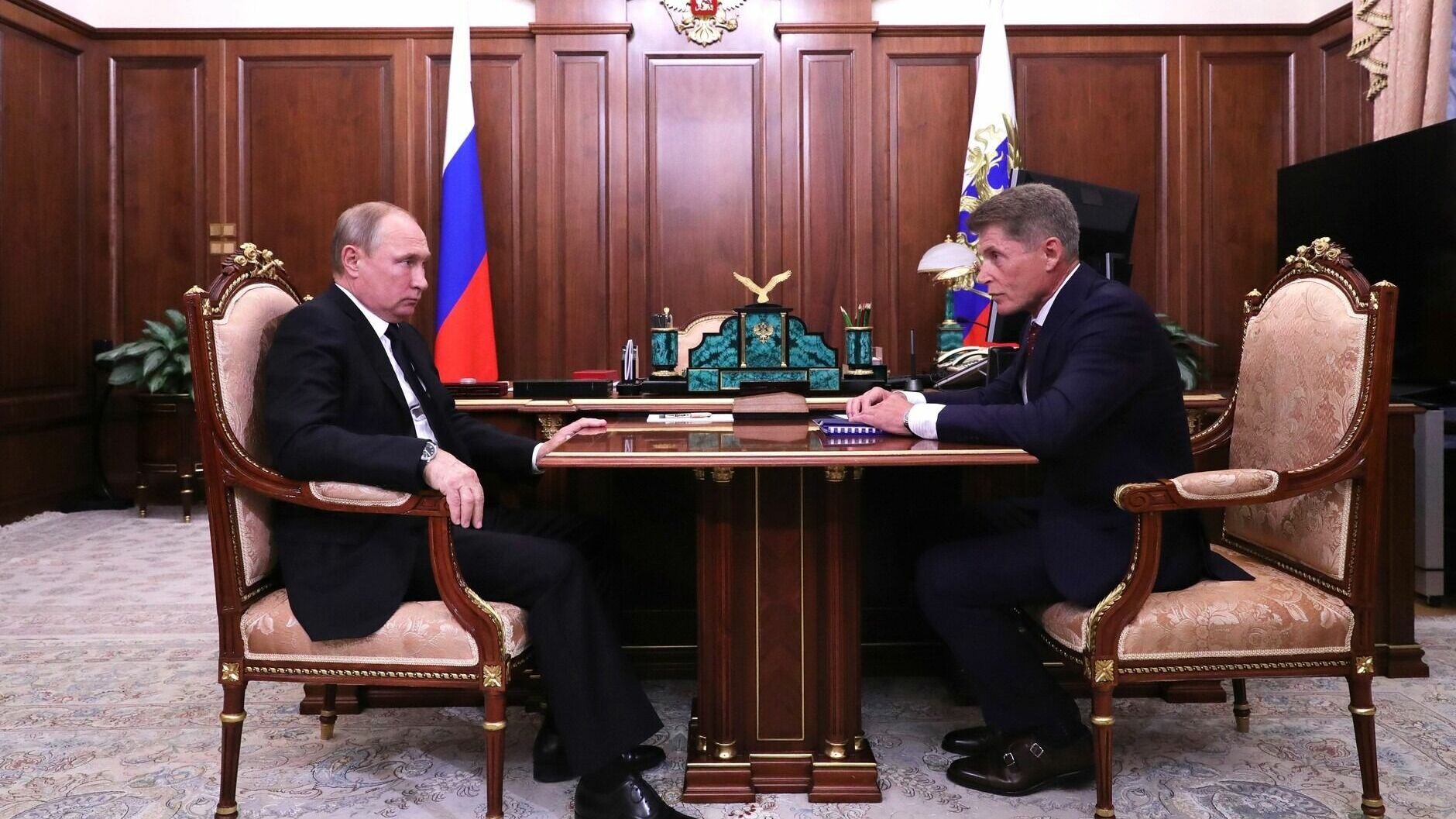 Встреча Кожемяко и Путина — строительство портов и увеличение грузооборота в Приморье