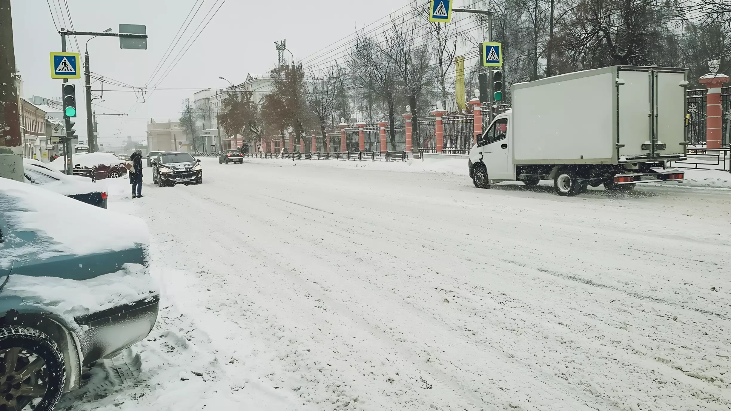 Серьёзные ограничения на федеральной трассе ввели из-за снегопада в Приморье