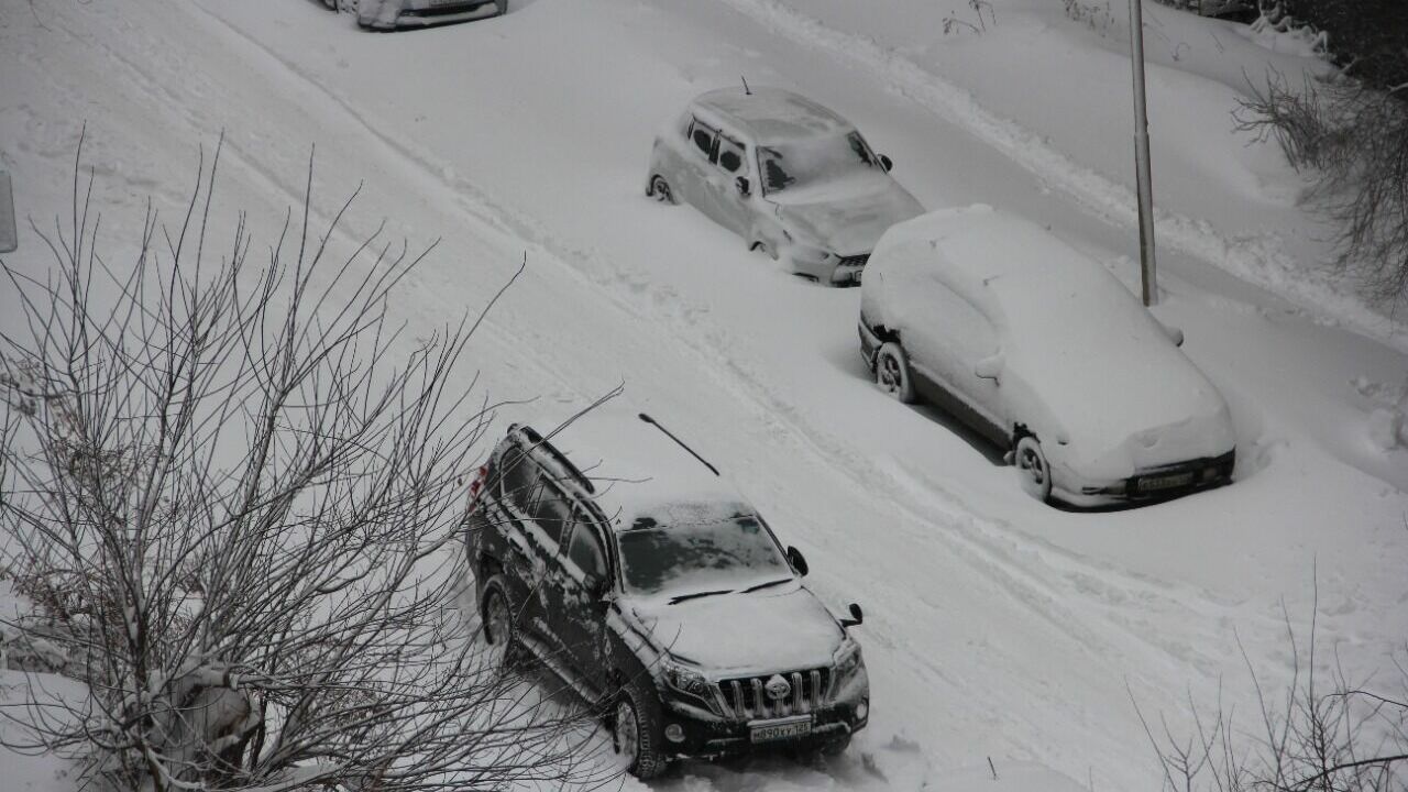 В Приморье из-за снегопада регистрируют рекордное количество ДТП